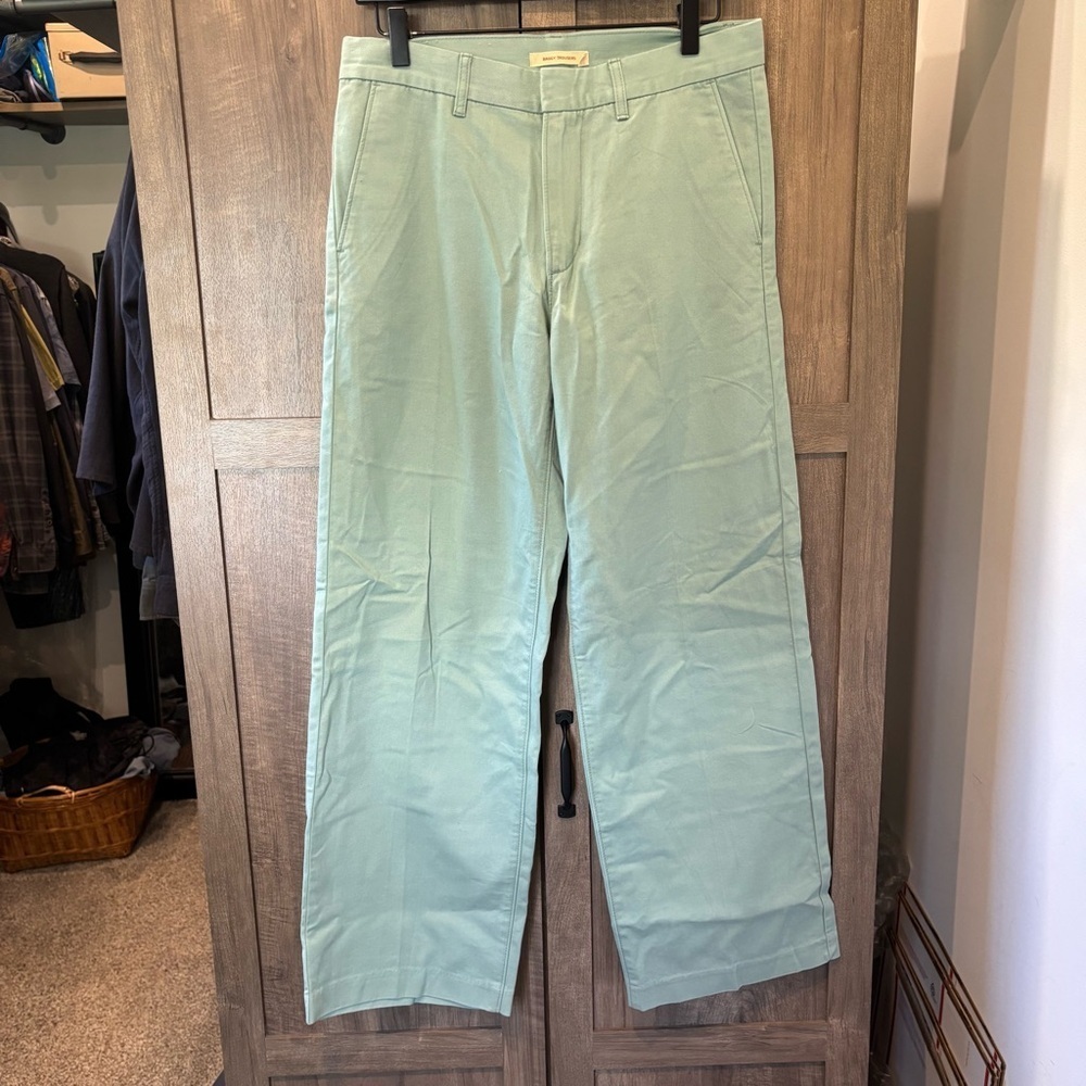 Levi's Baggy Trousers size‎ 26 Teal Blue Green Wide Leg Pants